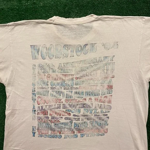 Woodstock Festival 1994 Vintage 90s Band T-Shirt - Picture 4 of 4